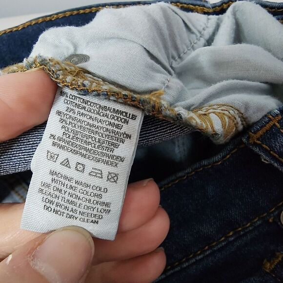 Free People Womens Size 27 Skinny Jeans Dark Wash Denim Jeans - Picture 5 of 6